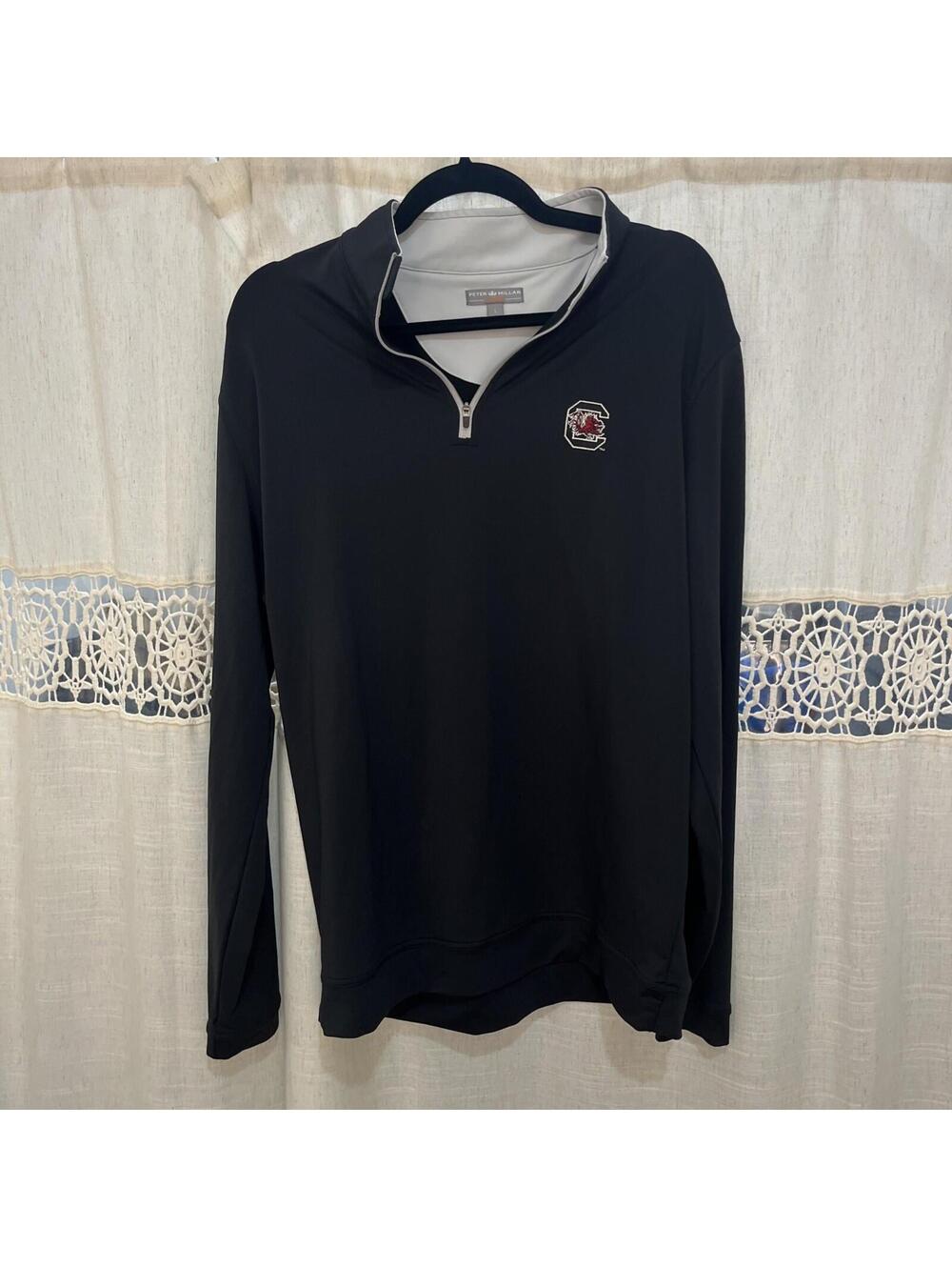 Peter Millar South Carolina Gamecock Quarter Zip Golf Pullover Size Large Mens